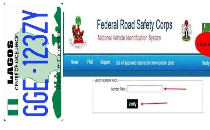 How to verify FRSC Plate Number