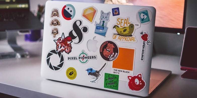 Stickers On MacBook