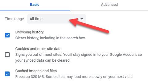 Choose What to Clear
How to Clear History in Google Chrome
